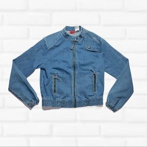 Vintage Levi Strauss denim bomber jean jacket